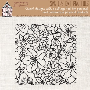 Motif floral sans couture SVG, motif floral SVG, floral SVG, Svg motif sans couture, motif fleur Svg, téléchargement numérique