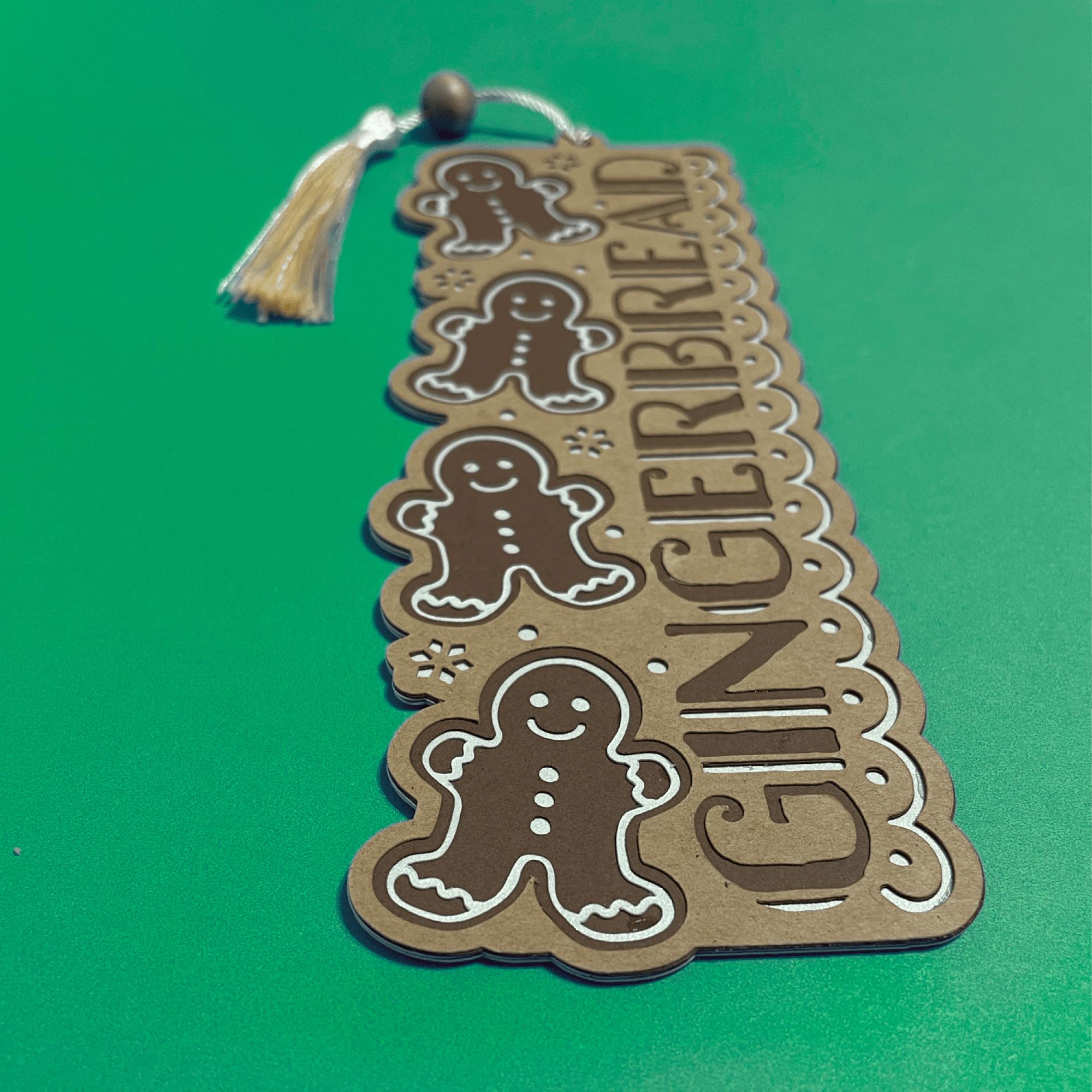 Bookmark SVG, Gingerbread SVG, Christmas Svg, Paper Cut Bookmark SVG ...
