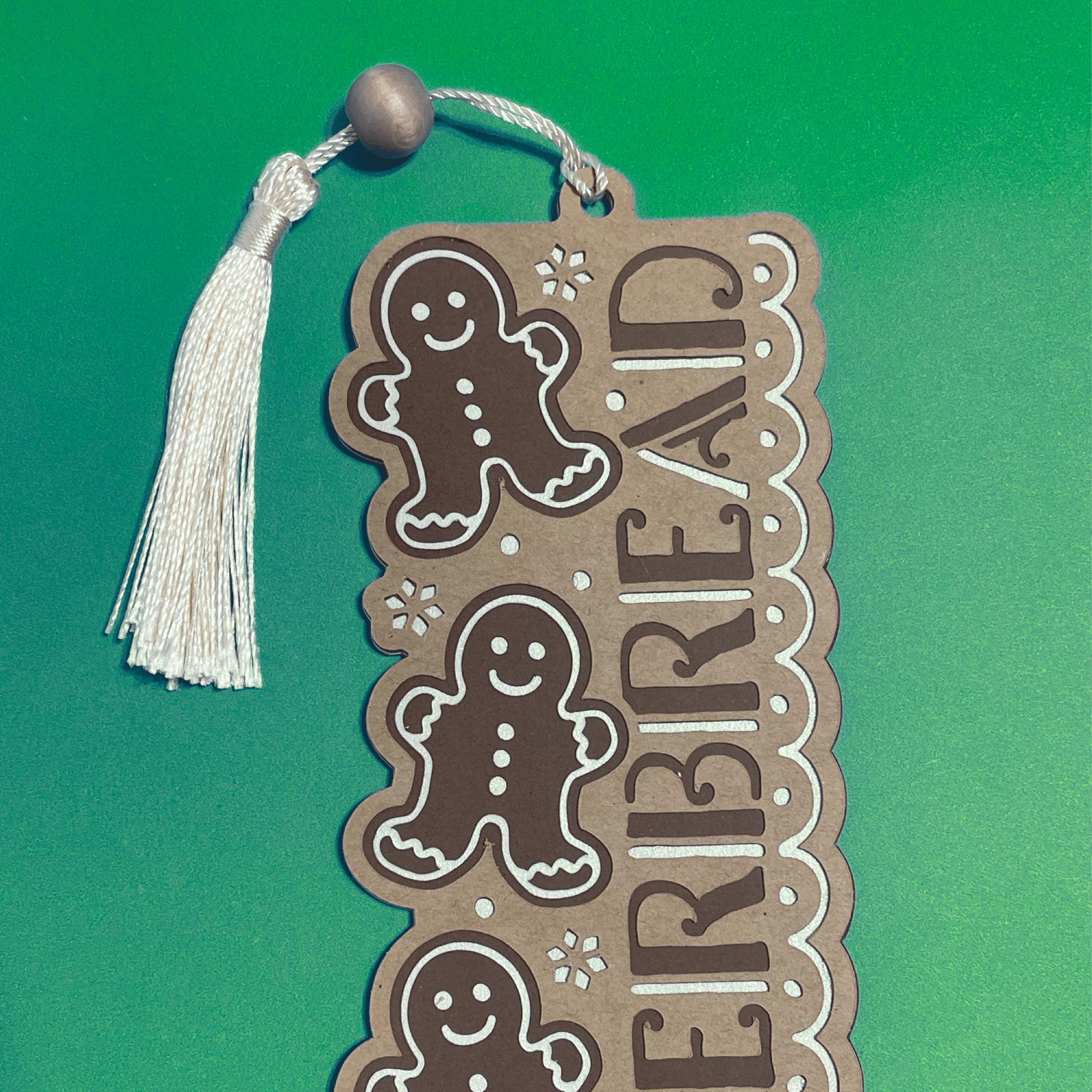 Bookmark SVG, Gingerbread SVG, Christmas Svg, Paper Cut Bookmark SVG ...