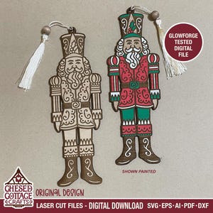Marcador Laser SVG, Marcador Quebra-Nozes SVG, Arquivo de Corte a Laser, Marcador de Natal Svg, Glowforge Svg, Arquivo DXF para Laser, Pdf, Download Digital
