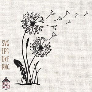 Paardebloem SVG, bloemen SVG, paardebloem bundel SVG, paardebloem png, bloem Svg, paardebloem clipart, wilde bloem, digitale download