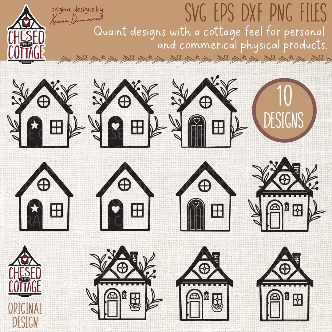 House SVG Bundle, Home SVG, House PNG, Little House, Cottage Svg, Cute