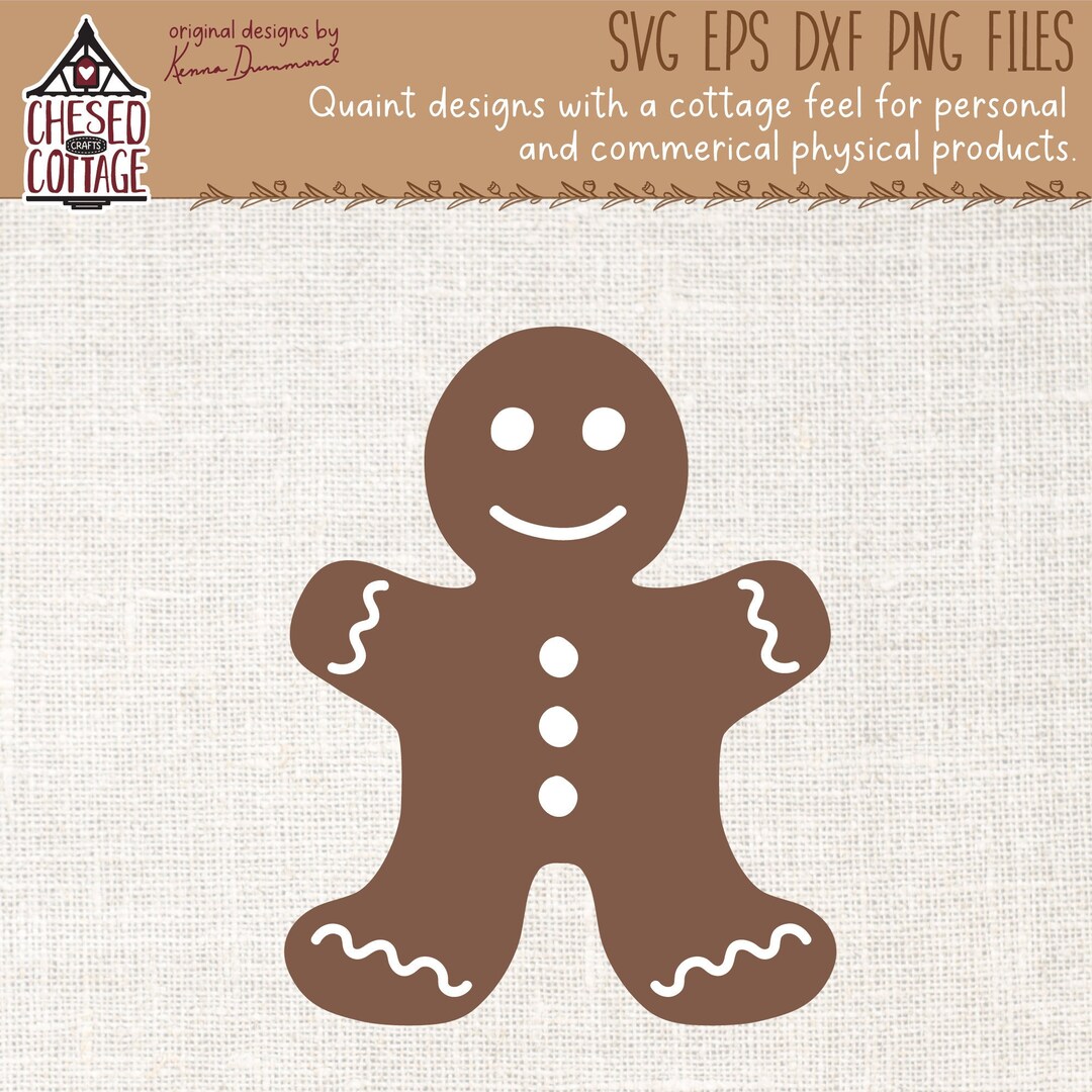 Gingerbread Man SVG Gingerbread SVG Christmas SVG - Etsy