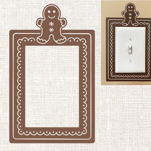 Pepparkaksgubben kant SVG, Outlet omslag SVG, pepparkaks SVG, jul Svg, juldekor Svg, Png, Eps, Dxf, digital nedladdning