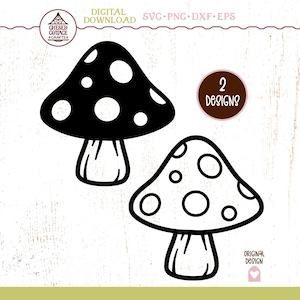 Mushroom SVG, Toadstool SVG, Svg Mushroom, Forest Svg, Mushroom PNG, Boho Mushroom, Svg Bundle, Dxf, Eps, Digital Download