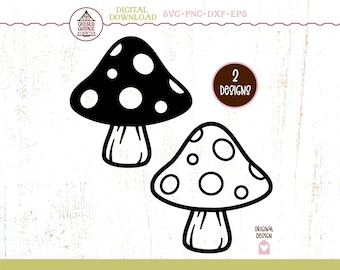 Mushroom SVG, Toadstool SVG, Svg Mushroom, Forest Svg, Mushroom PNG, Boho Mushroom, Svg Bundle, Dxf, Eps, Digital Download
