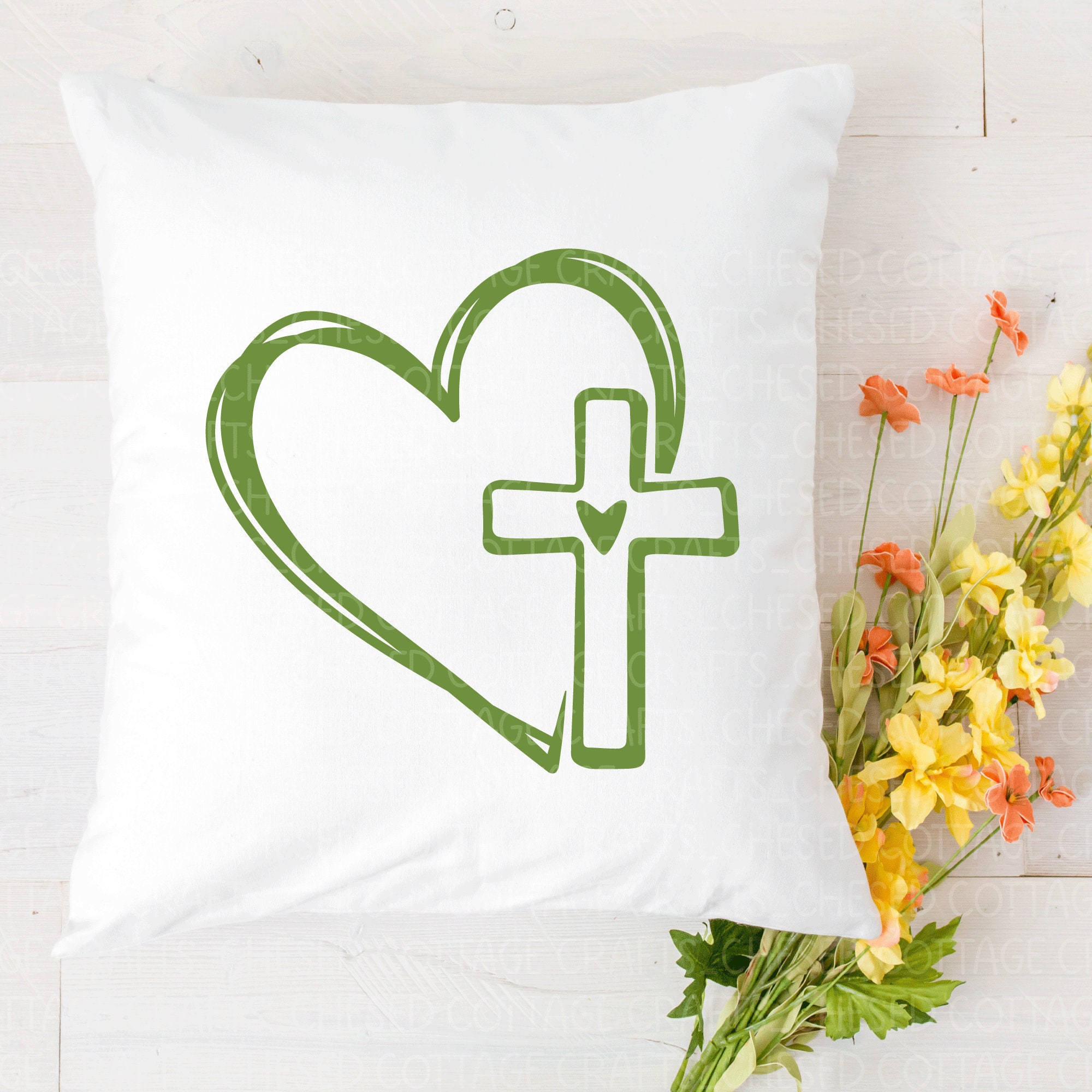 Herz mit Kreuz SVG Herz und Kreuz SVG Kreuz SVG offenes Etsy.de