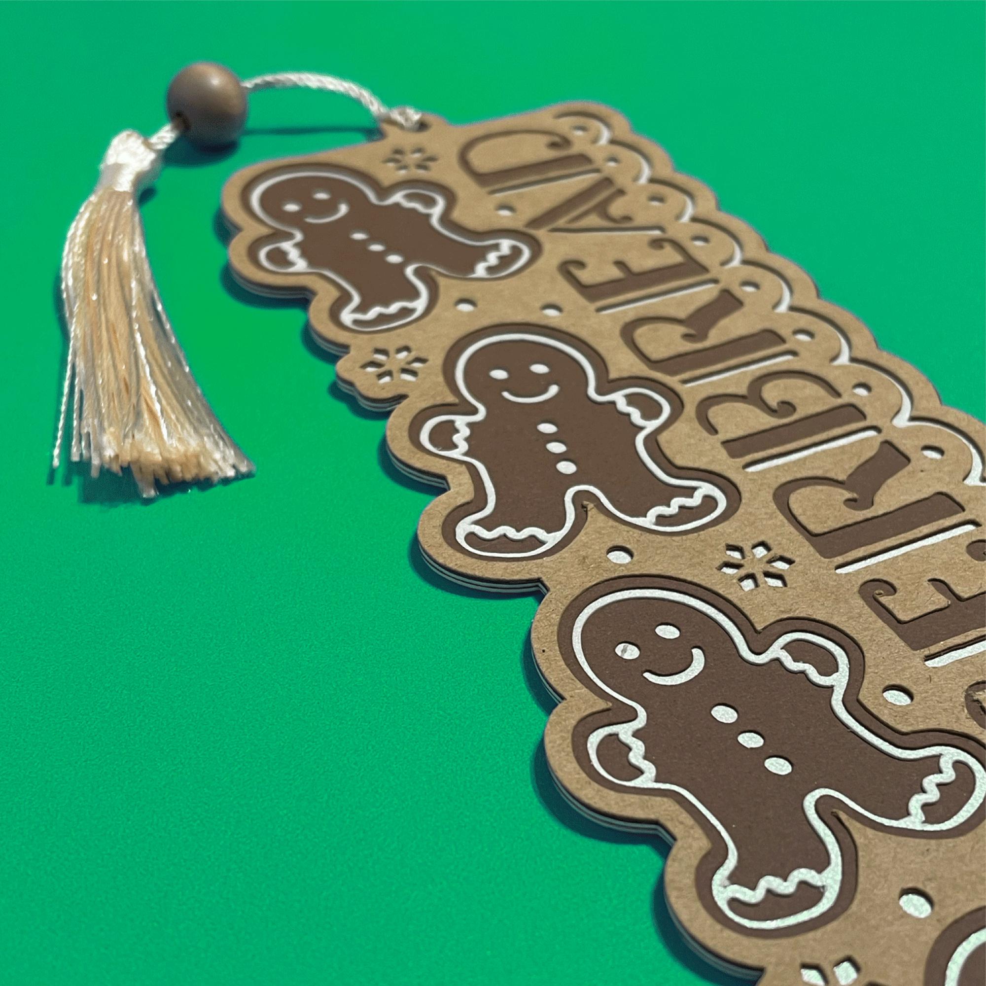 Bookmark SVG, Gingerbread SVG, Christmas Svg, Paper Cut Bookmark SVG ...