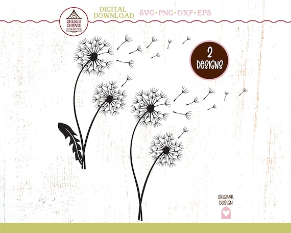 Dandelion SVG, Floral SVG, Dandelion Bundle SVG, Dandelion Png, Flower Svg, Dandelion Clipart, Wild Flower, Digital Download