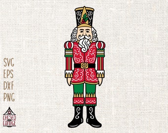 Nutcracker SVG, Nutcracker Christmas SVG, Christmas SVG, Png, Fancy Nutcracker, Nutcracker Clipart, Eps, Dxf, Png, Svg, Digital Download