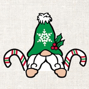 Jultomte SVG, hängande tomte SVG, jul SVG, tomtejul Svg, Outlet Cover Svg, Png, Eps, Dxf, digital nedladdning