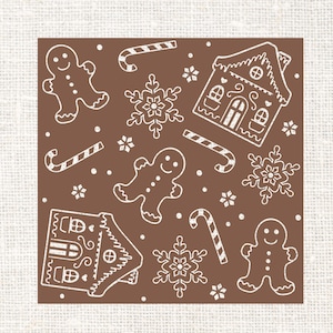 Christmas Pattern SVG, Gingerbread Pattern Svg, Seamless Pattern SVG, Christmas SVG, Christmas Sublimation Png, Eps, Dxf, Digital Download