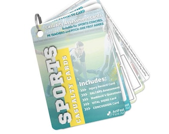 Cartes de blessés de secourisme sportif | Premiers soins sportifs | Premiers soins pour les professeurs d'éducation physique | Équipement sportif | Trousse de premiers soins pour l'école | Idées PE + Ressources