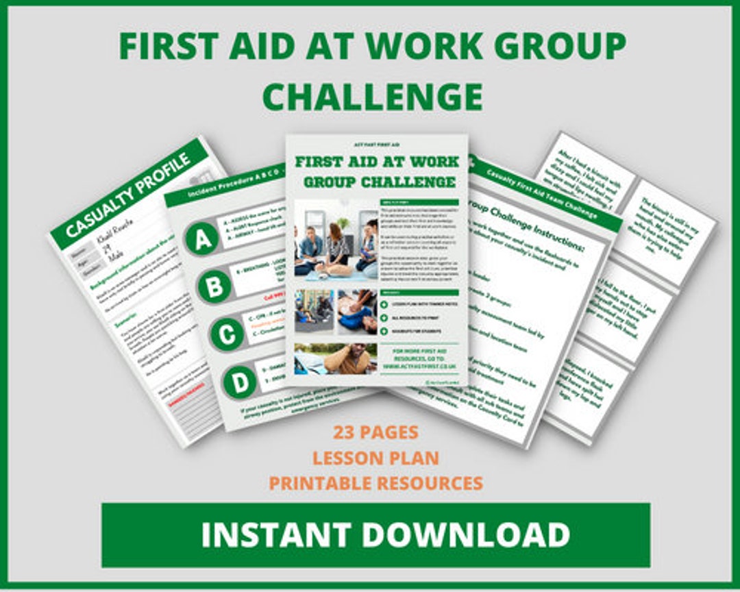 First Aid Games First Aid at Work Game First Aid Activity First Aid at