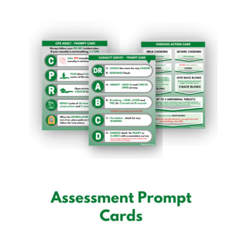 First Aid at Work Casualty Cards First Aid Kits First Aid Equipment