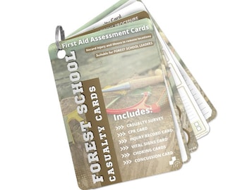 Forest School Casualty Cards | Forest School First Aid | Outdoor First Aid | Forest School First Aid Kits | Forest School Resources