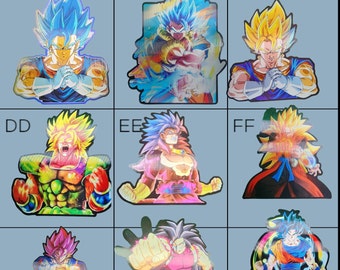 3D Motion Sticker - Waterproof & Pre-cut Anime Dragon Ball Z Naruto car decals