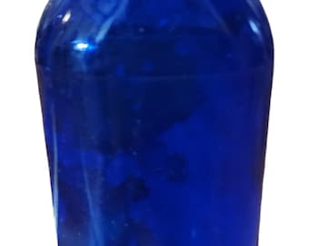 Cobalt Blue Vintage Bottle - Made in USA -