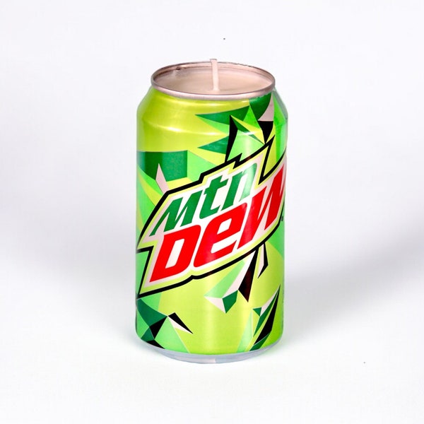 Mountain Dew Can Candle | Upcycled 12 ounce soy candle | Birthday Gift | Mother's Day Gift