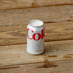 Diet Coke Can Candle UUpcycled 12 ounce soy candle Birthday Gift Mother's Day Gift image 4