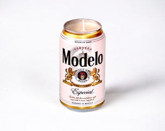 Modelo Beer Candle | Upcycled 12 ounce soy candle | Birthday Gift | Mother's Day Gift