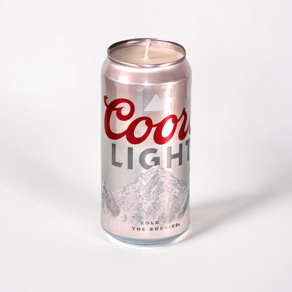 Coors Light Beer Candle | Upcycled 12 ounce soy candle | Easter Gift |