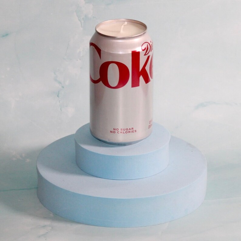 Diet Coke Can Candle UUpcycled 12 ounce soy candle Birthday Gift Mother's Day Gift image 6