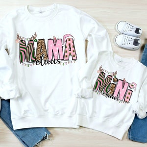 Mama and Mini Claus shirt, Mommy And Me Matching Shirt, Christmas Gift For Mom, Mama Mini Matching, Christmas Mama and Mini Matching outfits