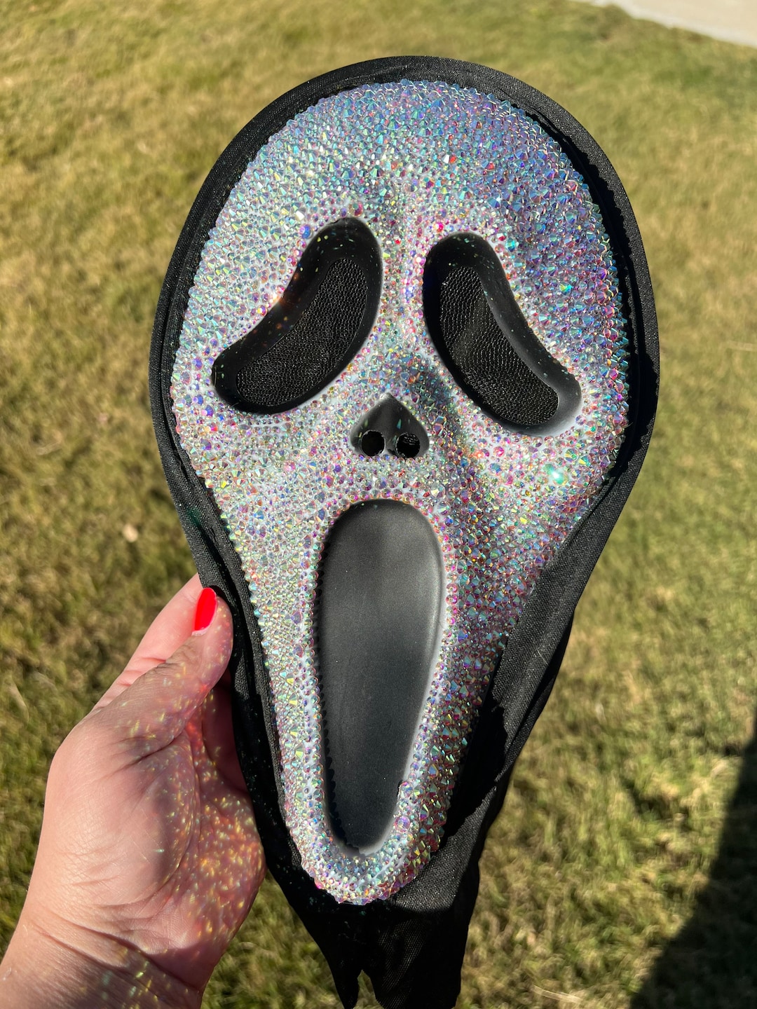 Bedazzled Scream Mask Etsy