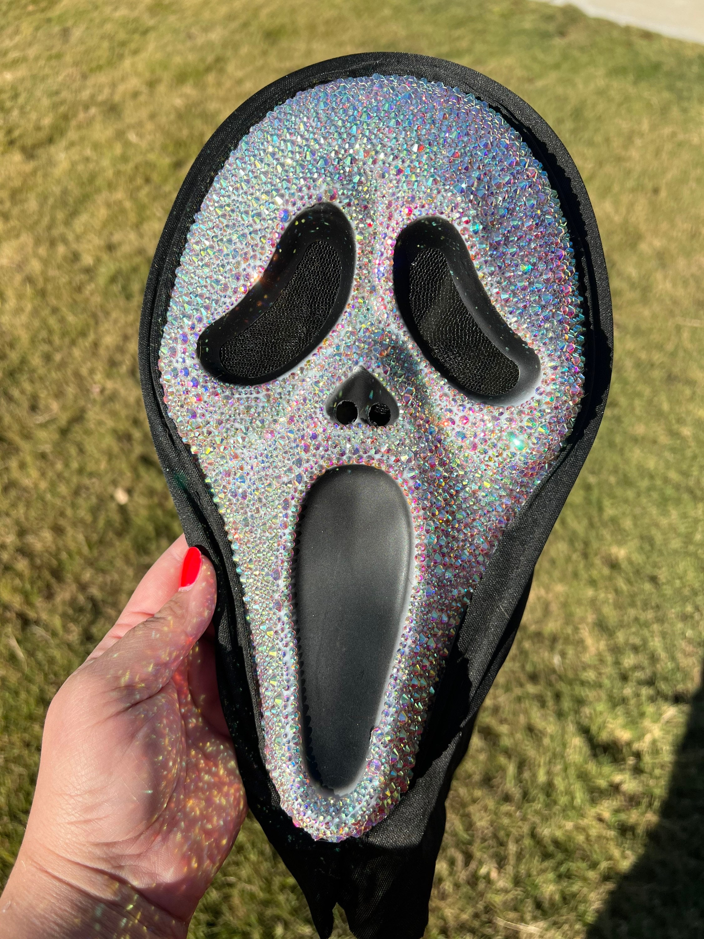 Bedazzled Scream Mask Etsy
