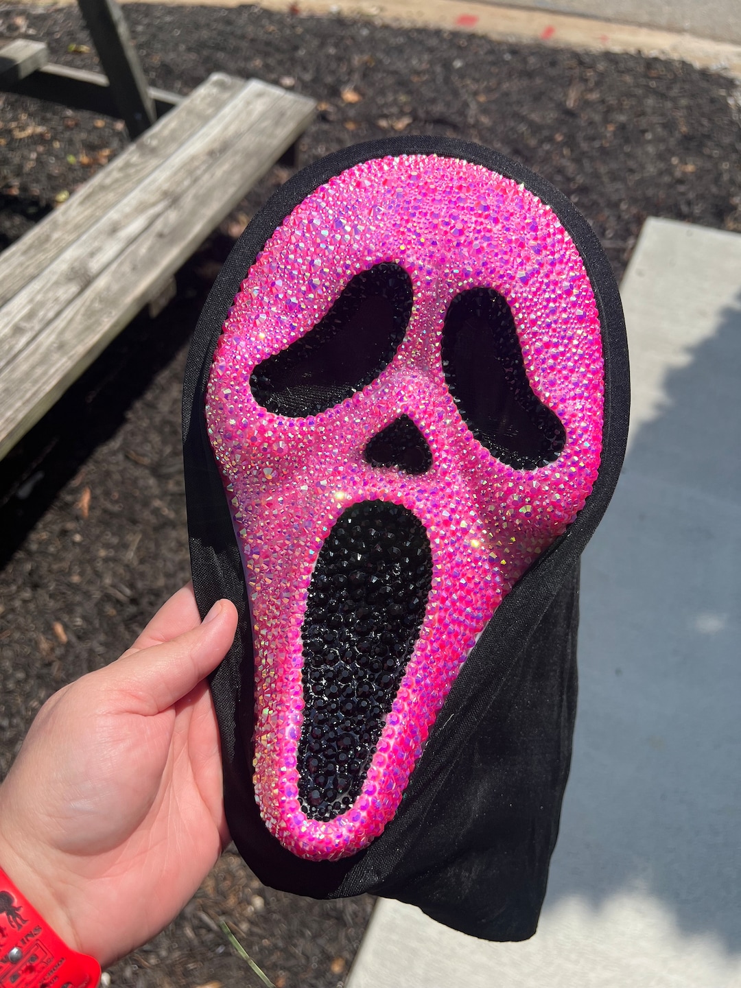 Bedazzled Scream Mask Etsy