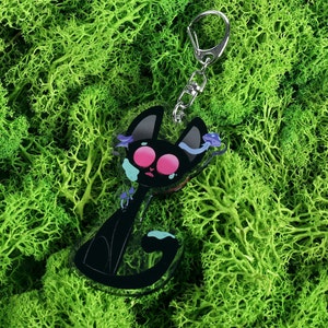Mushroom Cat Keychain