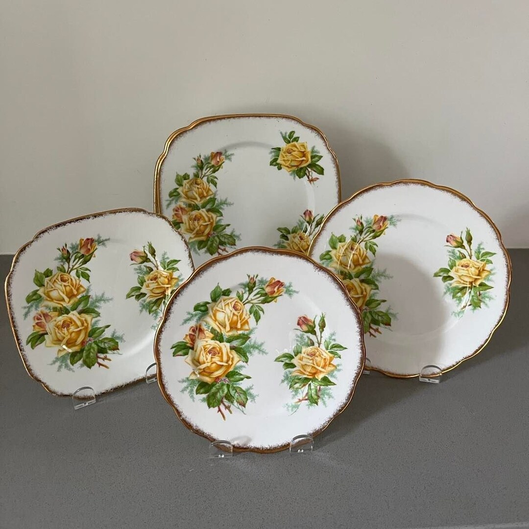 Royal Albert Tea Rose Yellow Bone China Made in England Etsy Canada