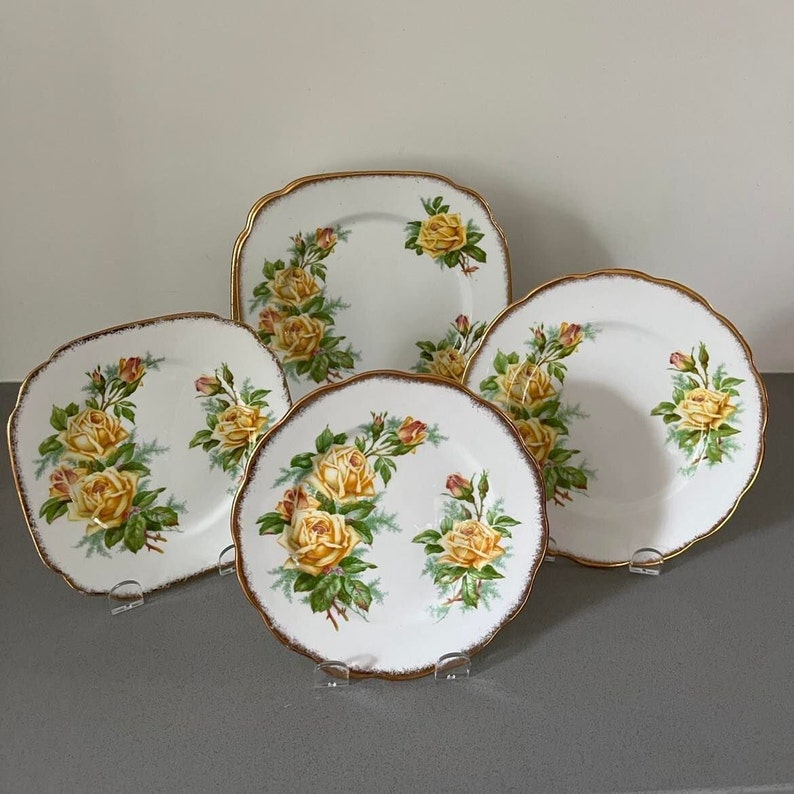 Royal Albert Tea Rose Yellow Bone China Made in England Etsy