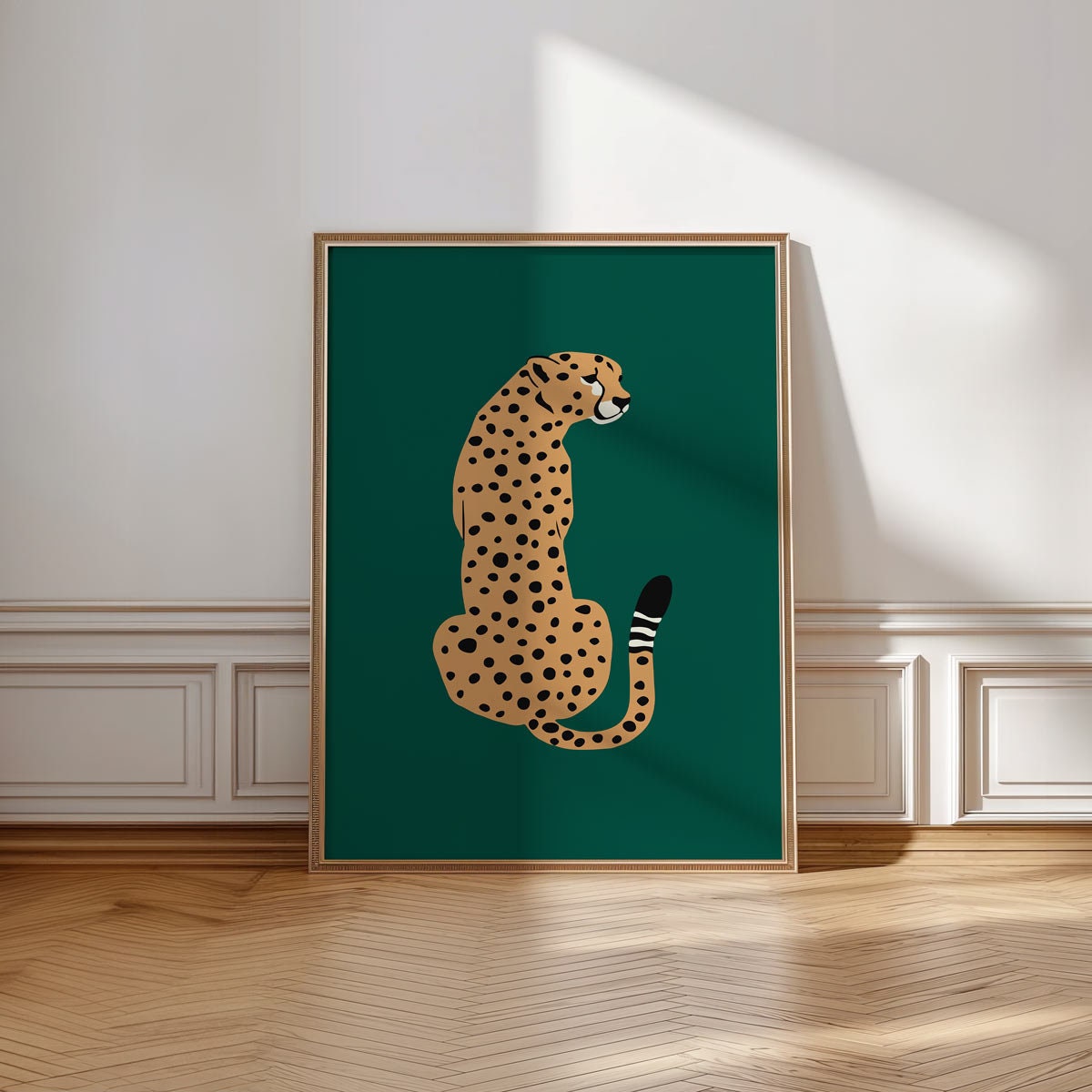 Gepard grün Druck, Printbale Kunst, Wohnheim Dekor, Leopard Muster, Tier Druck, trendige Wandkunst, digitaler Download