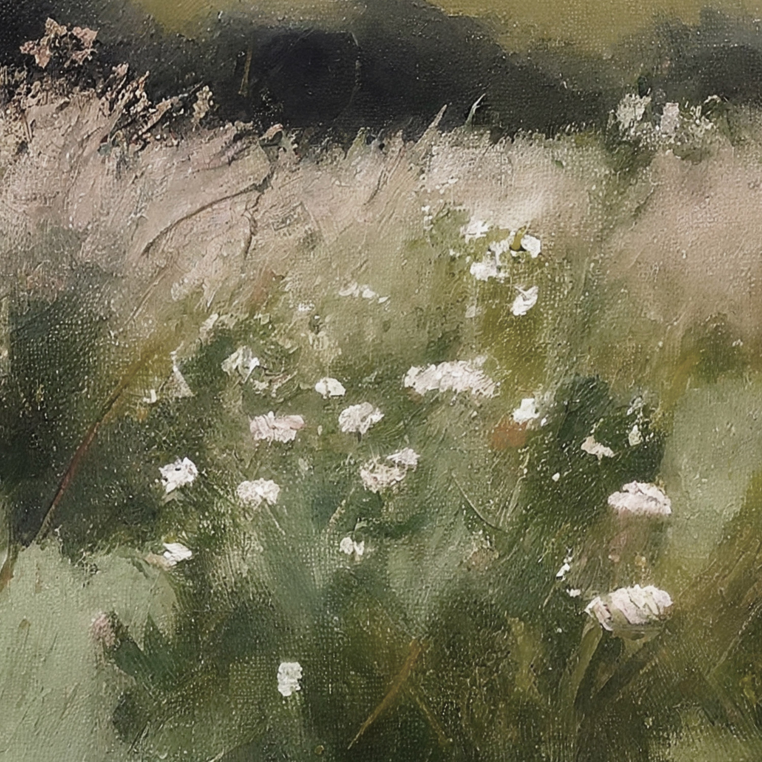 Summer Meadow Painting, Printable, Summer Wall Art, Muted Country Decor ...