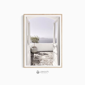 Greece Wall Art, Santorini, Greece Print, Coastal Wall Art, Mediterranean Wall Art, Greek Island Print, Greece Gift, Printable Wall Art