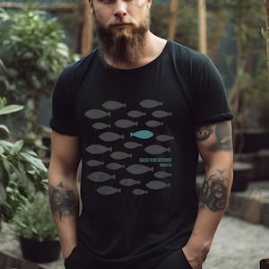 Trendy Christian Shirt, Bible Verse Tshirt, Vintage Scripture Tee, Fisher&#39;s of Men, Gift for Him, Gift for Her, Church Clothes, Chosen