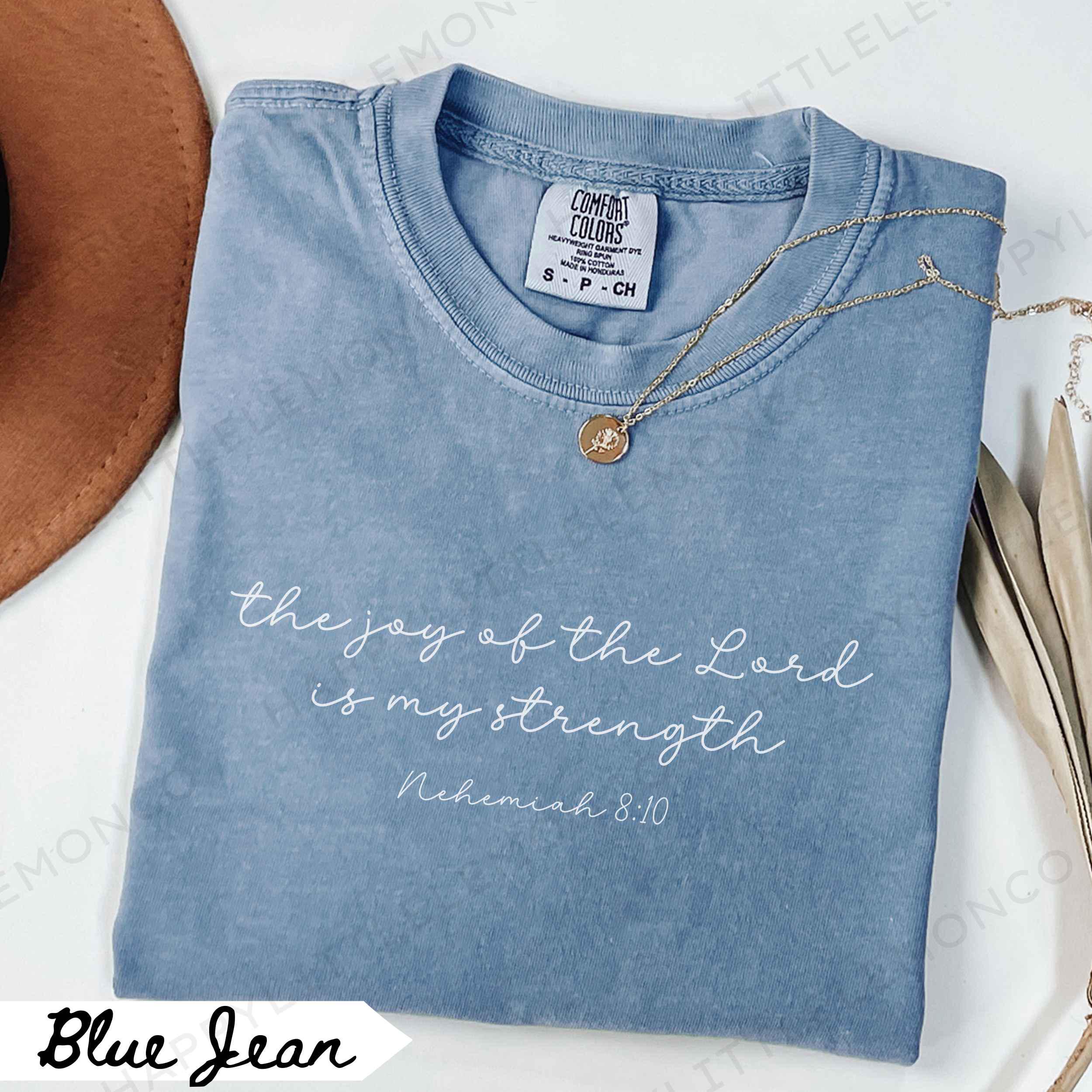 Christian Comfort Colors Shirt, the Joy of the Lord is My Strength ...