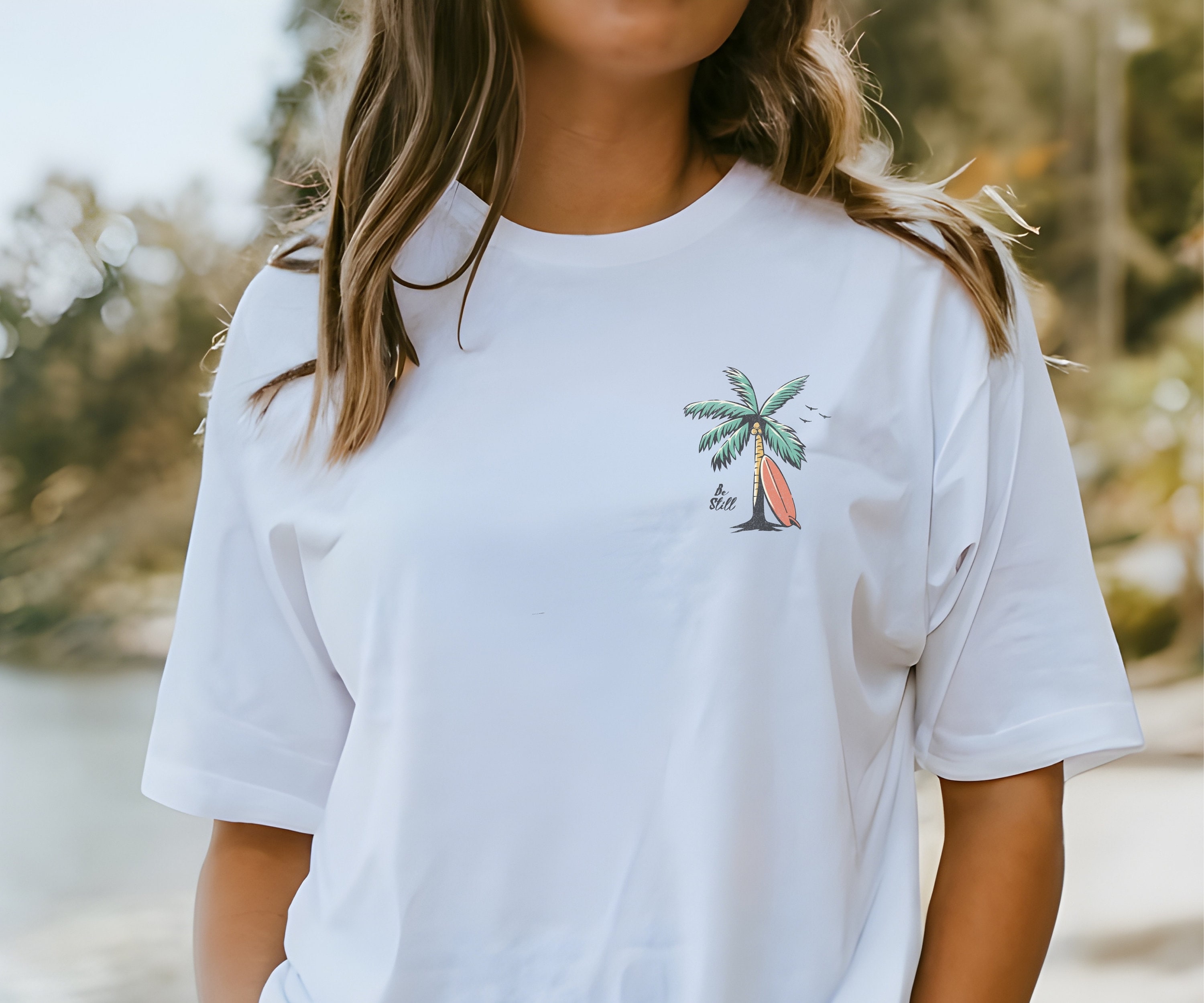 Christian Bible Verse shirt Beachy Backprint Comfort Colors Tee Trendy TShirt Unisex Tee Teen Baptism Gift Ocean Inspired Style
