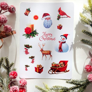 Sticker Sheet - Christmas | Bullet Journal Stickers | Scrapbook Stickers | Planner Stickers | Christmas Presents | Reindeer | Stockings
