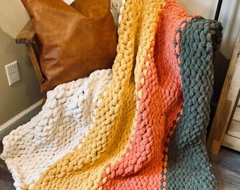 Custom Hand Crochet Throw Blankets