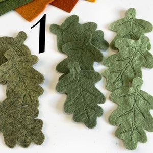 Fall Felt Leaves Fall Leaves Pack of 9 Fall Leaves. die cut leaves, felt leaf, DIY.Handmade felt sheets zdjęcie 4