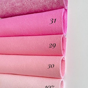 Wollmischfilz, Filzblätter und Meterware Top Qualität. Wollfilzmischung- Wollfilz pastell rosa Bastelfilz Wollmischung melierter Filz. Rosa Filz