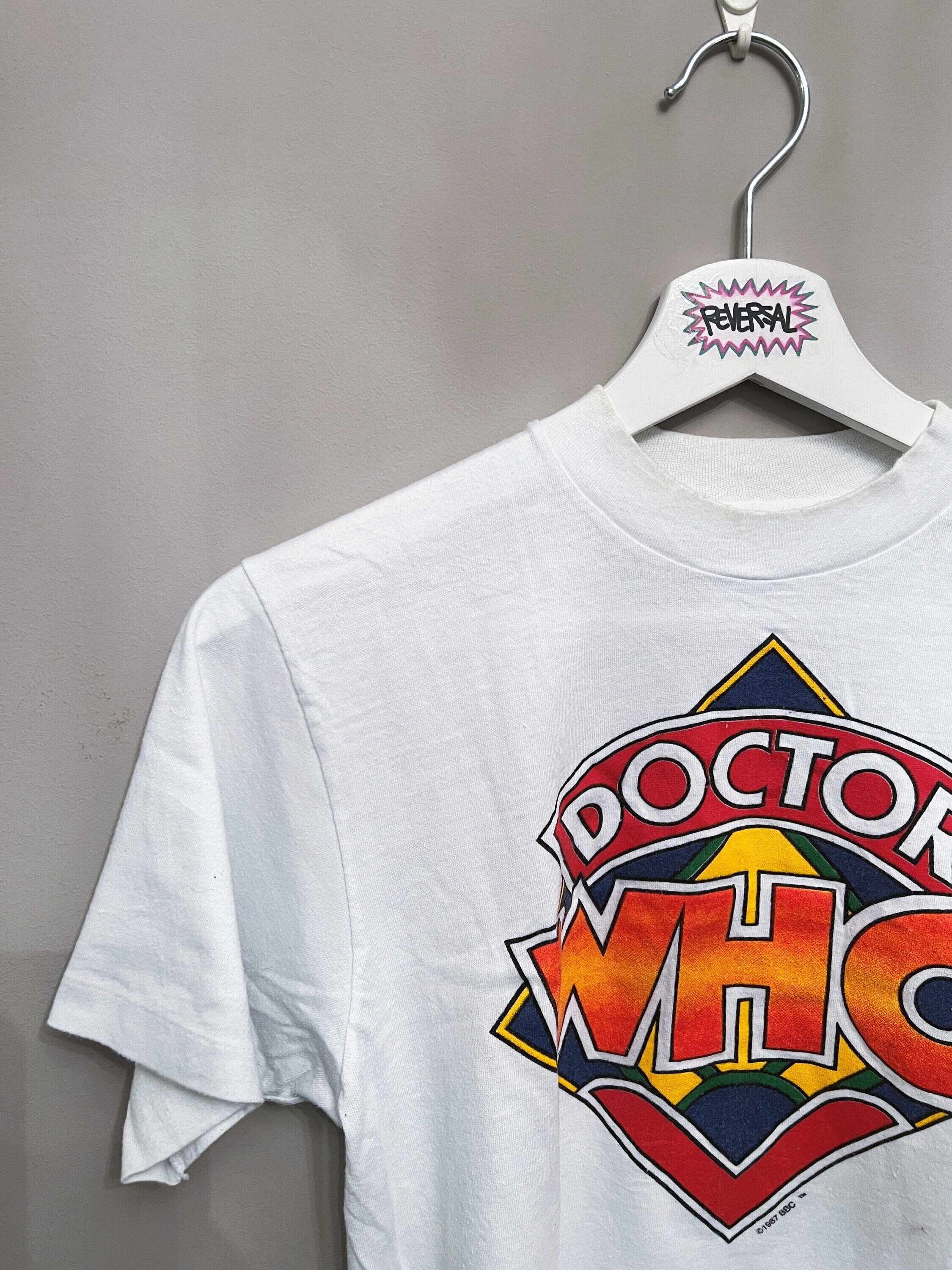 Doctor Who Tshirt 1989 BBC RARE White M Official Vintage - Etsy
