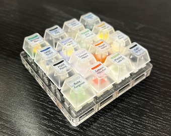 Mechanical Keyboard Switches Tester Sample Cherry Gateron HMX Linear Tactile