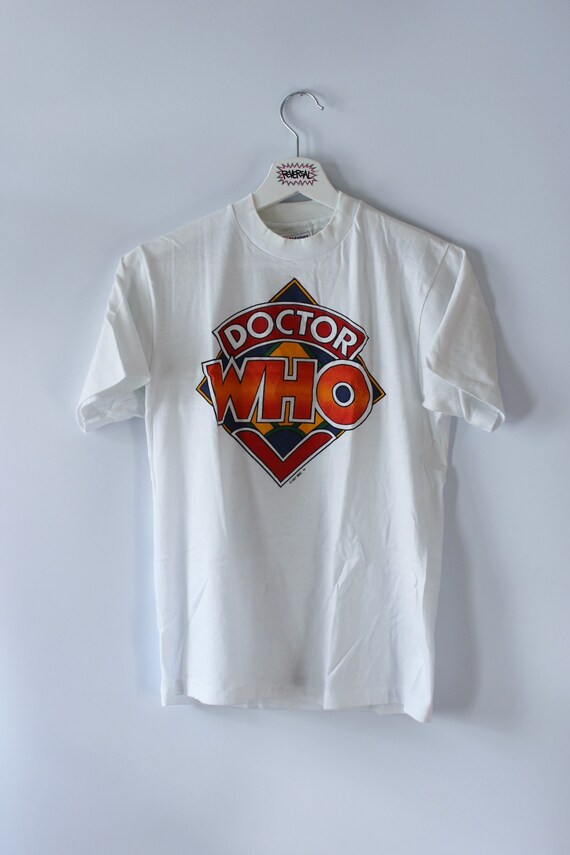 Doctor Who Tshirt 1989 BBC RARE White M Official Vintage - Etsy