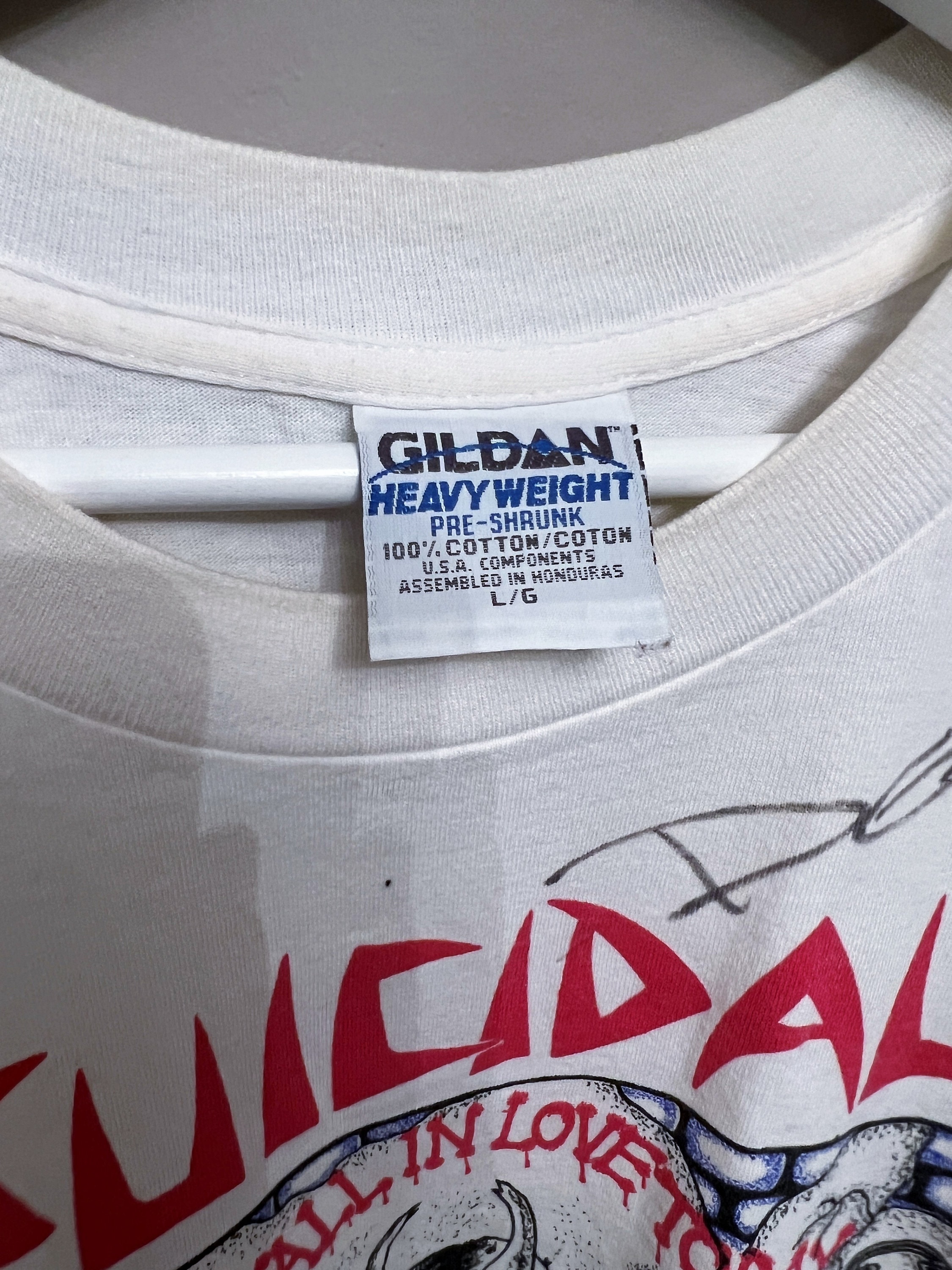 Suicidal Tendencies Tshirt SIGNED 1997 Vintage Rare 90s Punk Merch