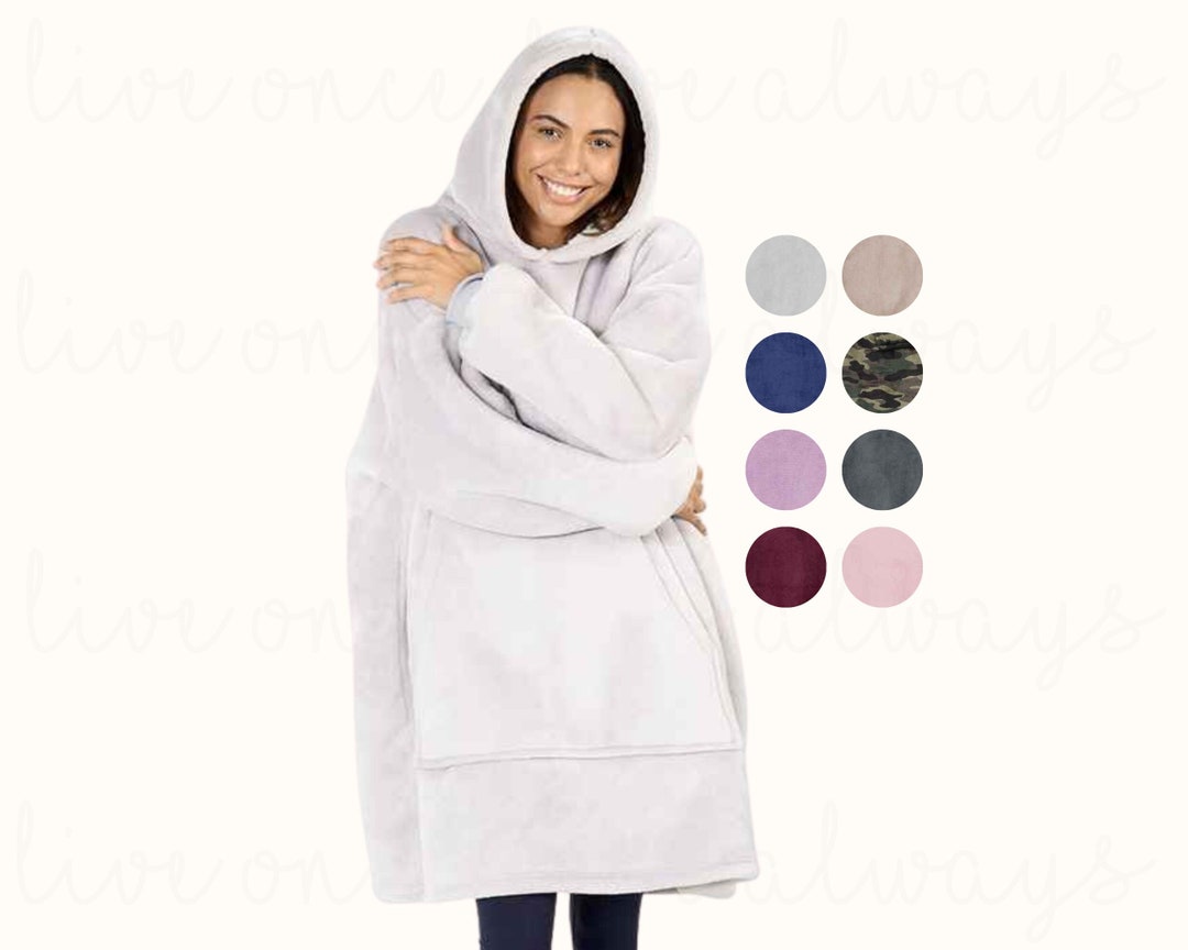 Blanket Hoodie Personalised Blanket Etsy