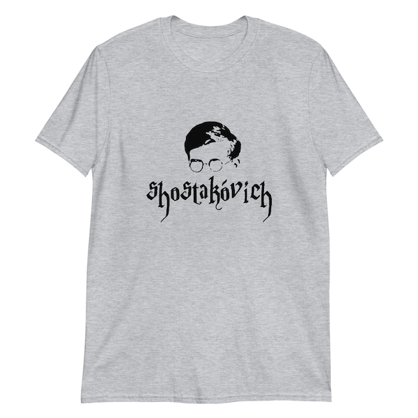 T-shirt Shostakóvich, tee-shirt unisexe de musique classique, cadeau de musique de piano, tee-shirt Harry Potter, tee-shirts drôles de musique classique, tee-shirts drôles de musique